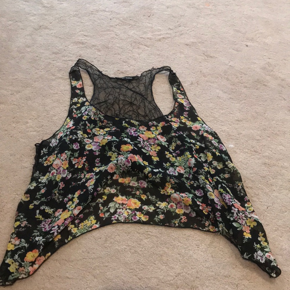 Cute see through crop top